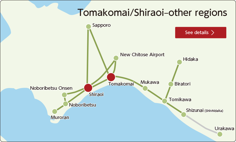 Tomakomai and Shiraoi-various directions